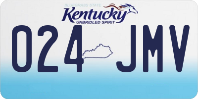 KY license plate 024JMV