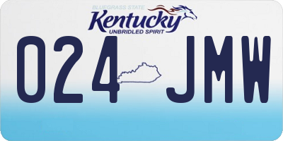 KY license plate 024JMW