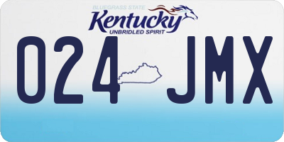 KY license plate 024JMX
