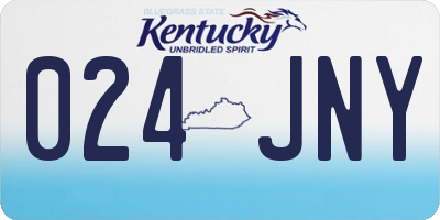 KY license plate 024JNY
