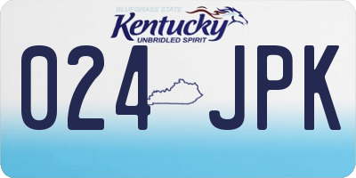 KY license plate 024JPK