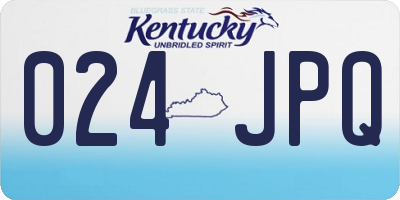 KY license plate 024JPQ