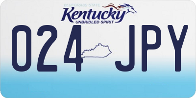 KY license plate 024JPY