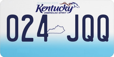 KY license plate 024JQQ