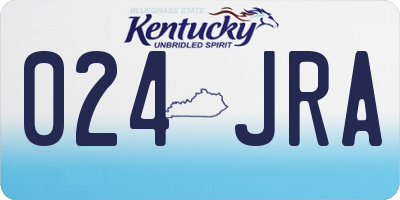 KY license plate 024JRA