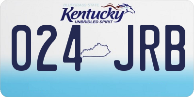 KY license plate 024JRB