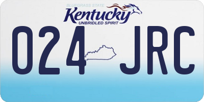 KY license plate 024JRC