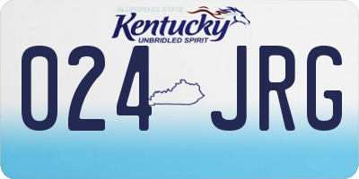 KY license plate 024JRG