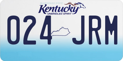 KY license plate 024JRM