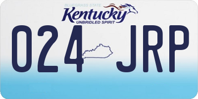 KY license plate 024JRP