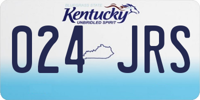 KY license plate 024JRS