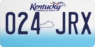KY license plate 024JRX