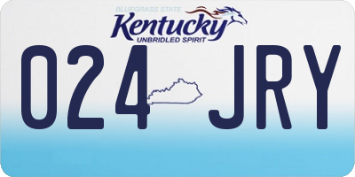 KY license plate 024JRY