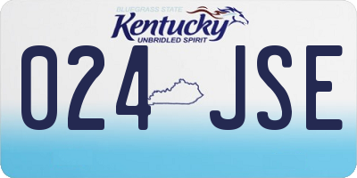 KY license plate 024JSE