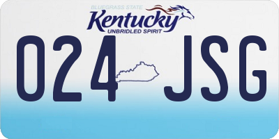 KY license plate 024JSG