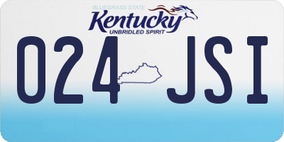 KY license plate 024JSI