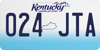 KY license plate 024JTA