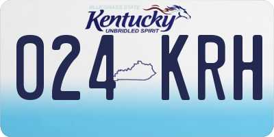 KY license plate 024KRH