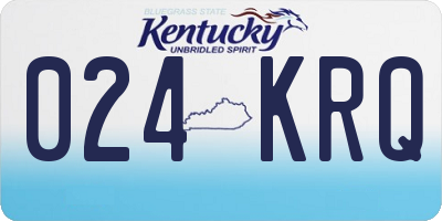 KY license plate 024KRQ