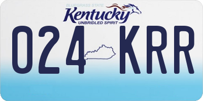 KY license plate 024KRR
