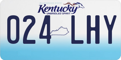 KY license plate 024LHY