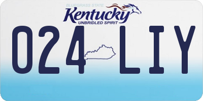 KY license plate 024LIY