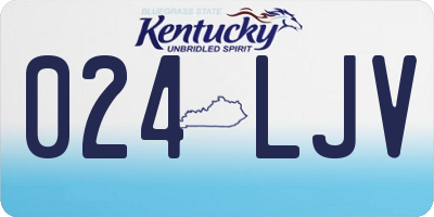 KY license plate 024LJV