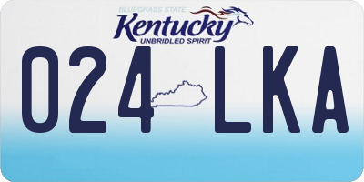 KY license plate 024LKA