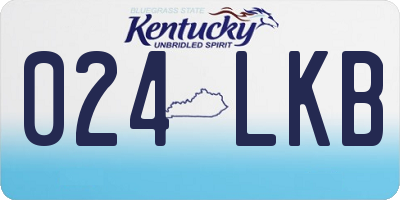KY license plate 024LKB