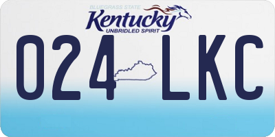 KY license plate 024LKC