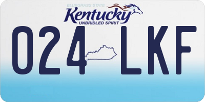 KY license plate 024LKF