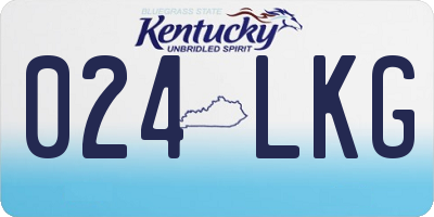 KY license plate 024LKG