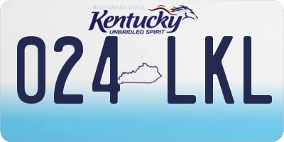 KY license plate 024LKL