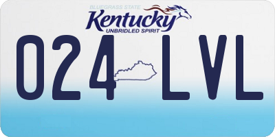 KY license plate 024LVL