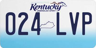 KY license plate 024LVP