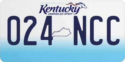 KY license plate 024NCC