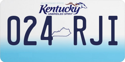 KY license plate 024RJI