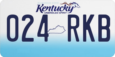 KY license plate 024RKB