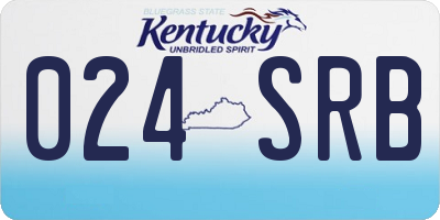 KY license plate 024SRB