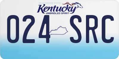 KY license plate 024SRC