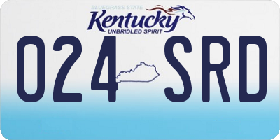 KY license plate 024SRD