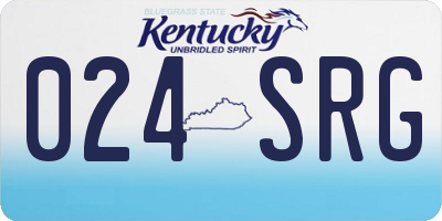 KY license plate 024SRG