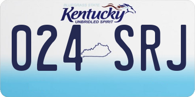 KY license plate 024SRJ