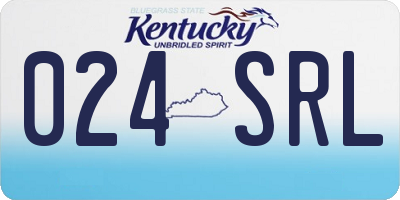 KY license plate 024SRL