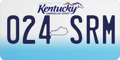 KY license plate 024SRM