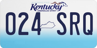 KY license plate 024SRQ