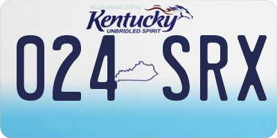 KY license plate 024SRX