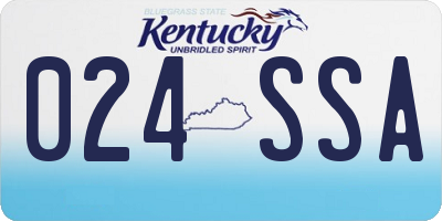 KY license plate 024SSA