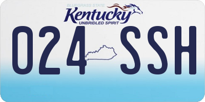 KY license plate 024SSH