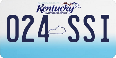 KY license plate 024SSI